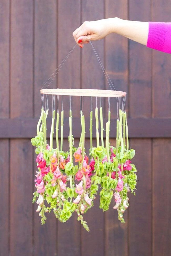 Suspended Blooms On Wood