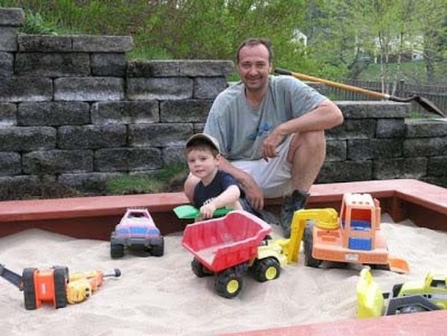 Adult-Sized Sandbox Seating Bench