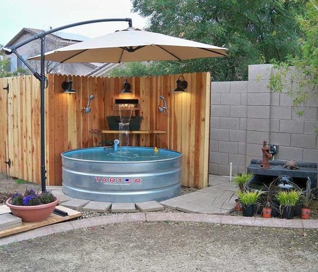 Stock Tank Water Escape