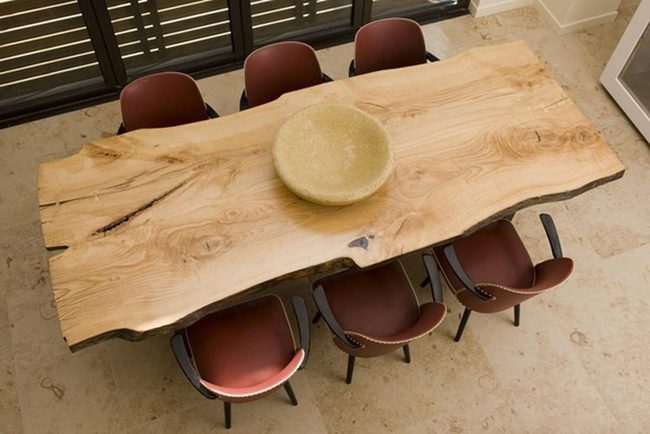 Natural Wood Edge Statement