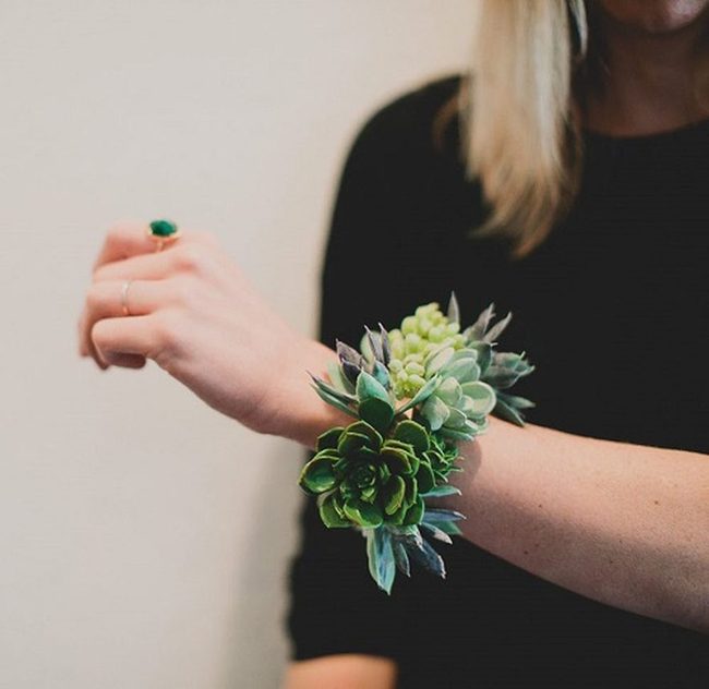 Dark Purple Succulent Dual-Wear Accessory