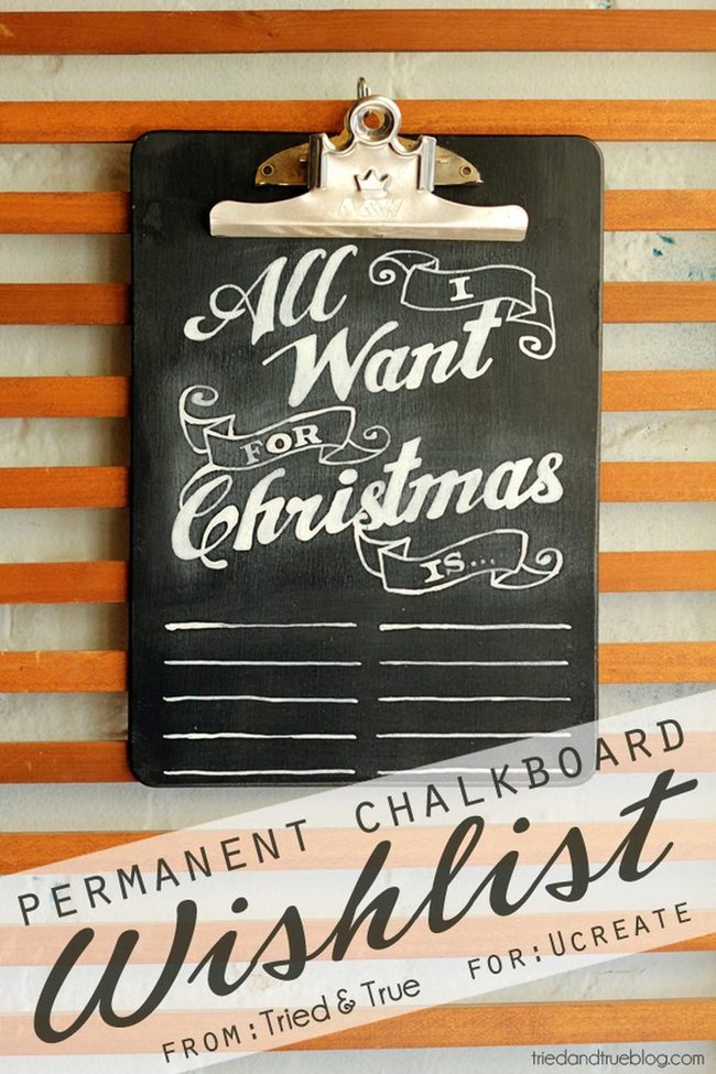 White Words On Black Board