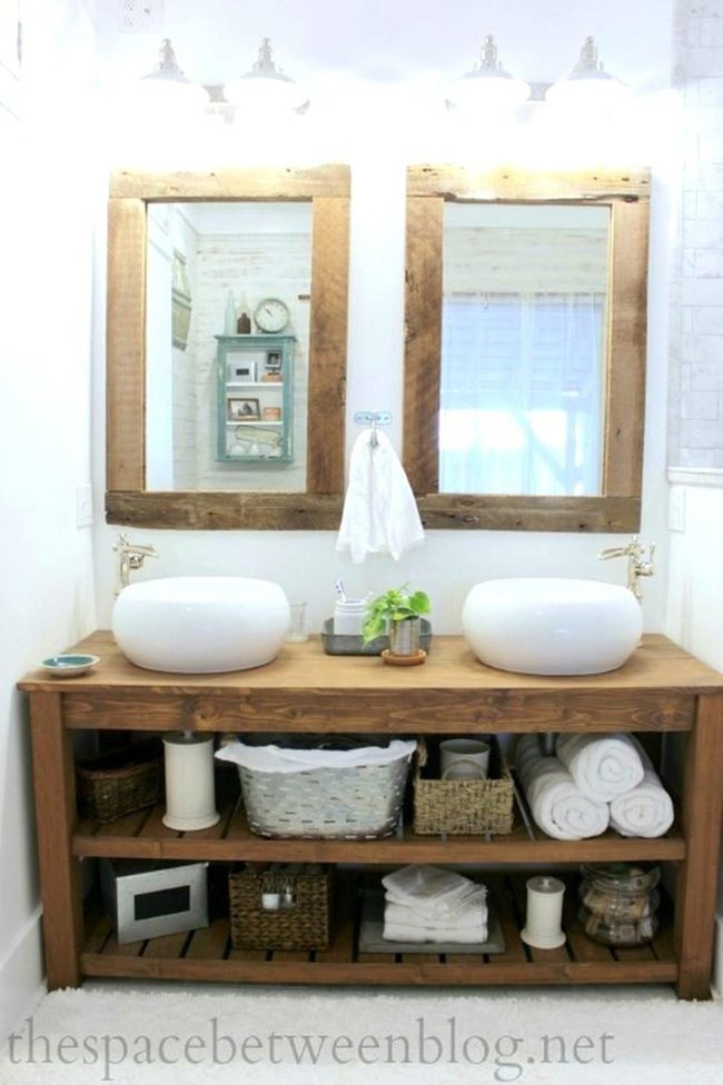 Natural Wood Bathroom Vanities