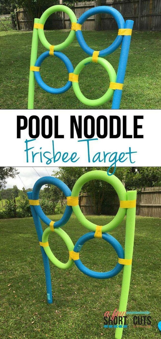 Pool Noodle Frisbee Target