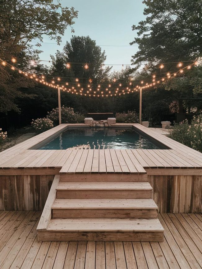 Fragrant Herb Planters Pool Overhead