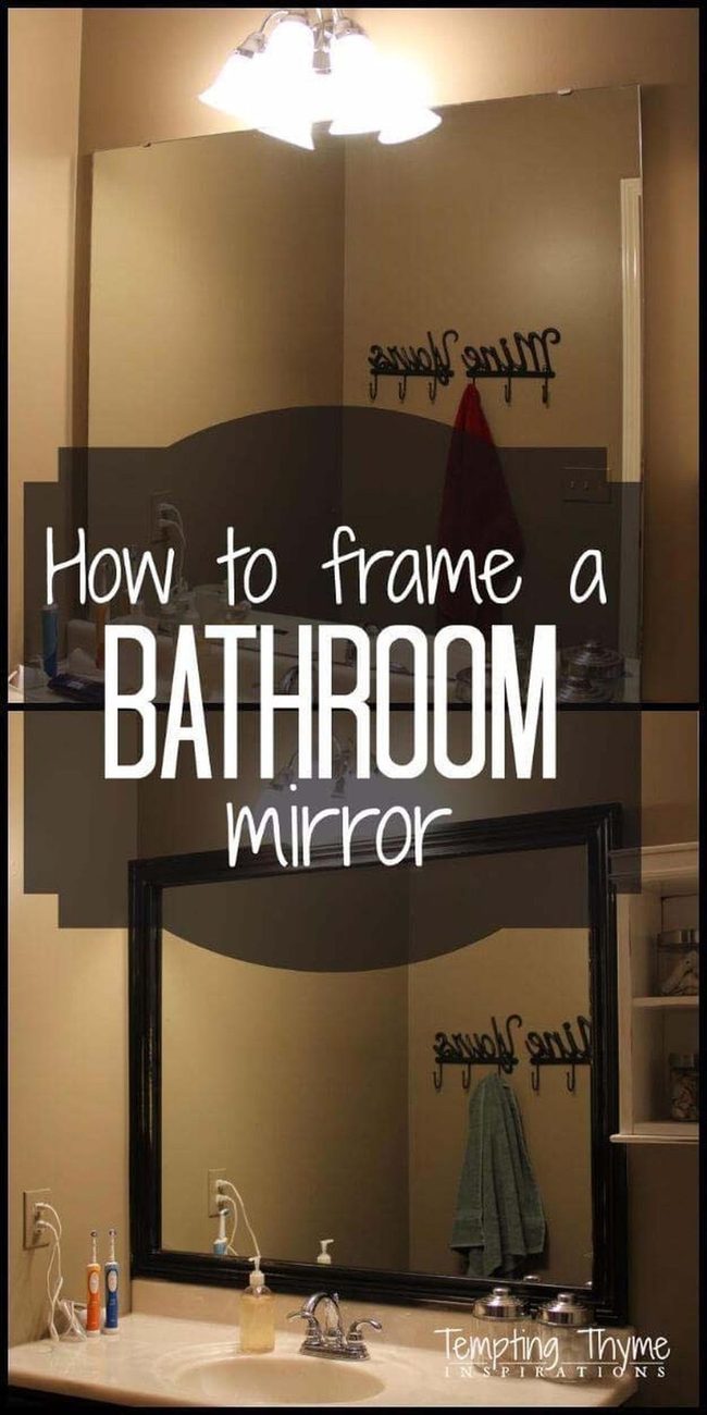 Painted Molding Framed Mirror