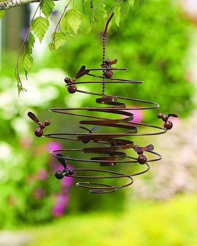 Spiral Metal Garden Sculpture