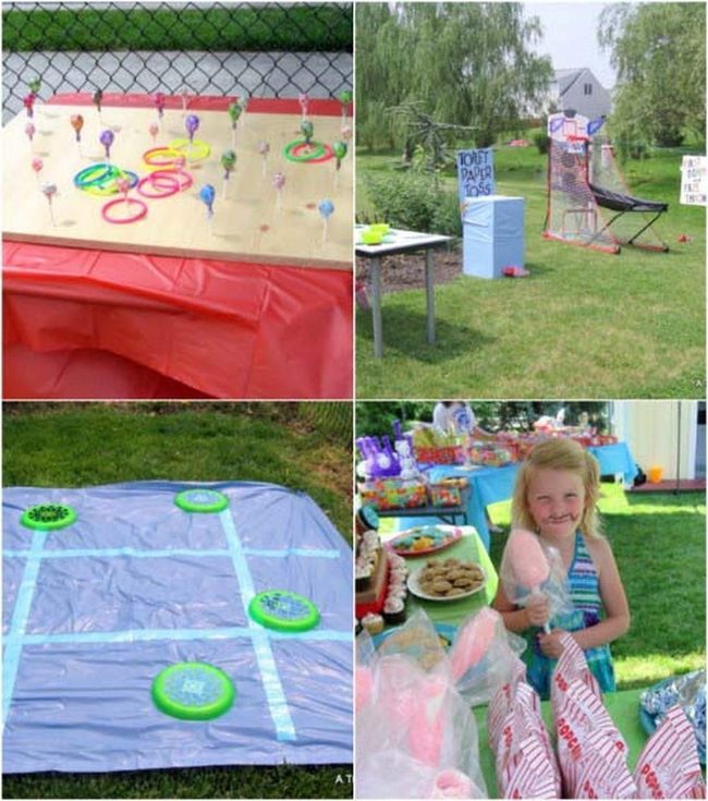 Backyard Carnival Games Setup