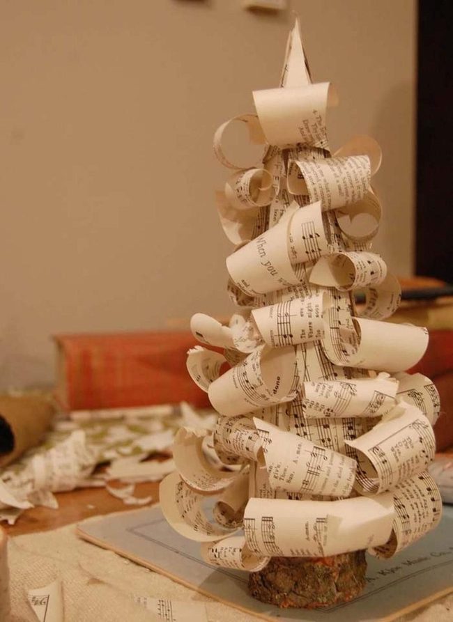 Sheet Music Spiral Tree