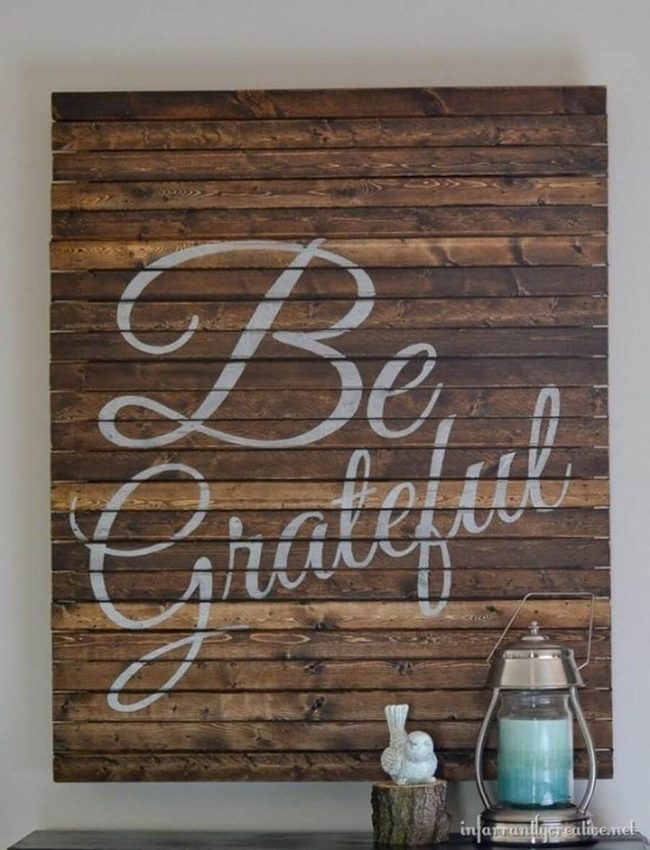 Oversized Stained Wood Statement