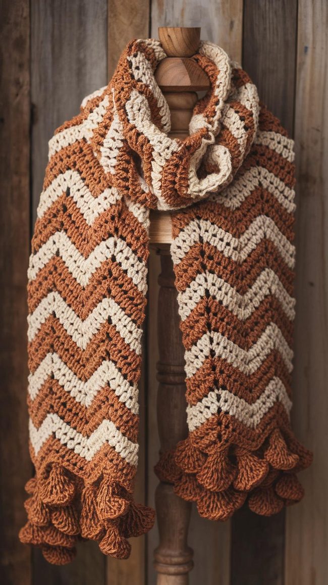 Zigzag Crochet Scarf