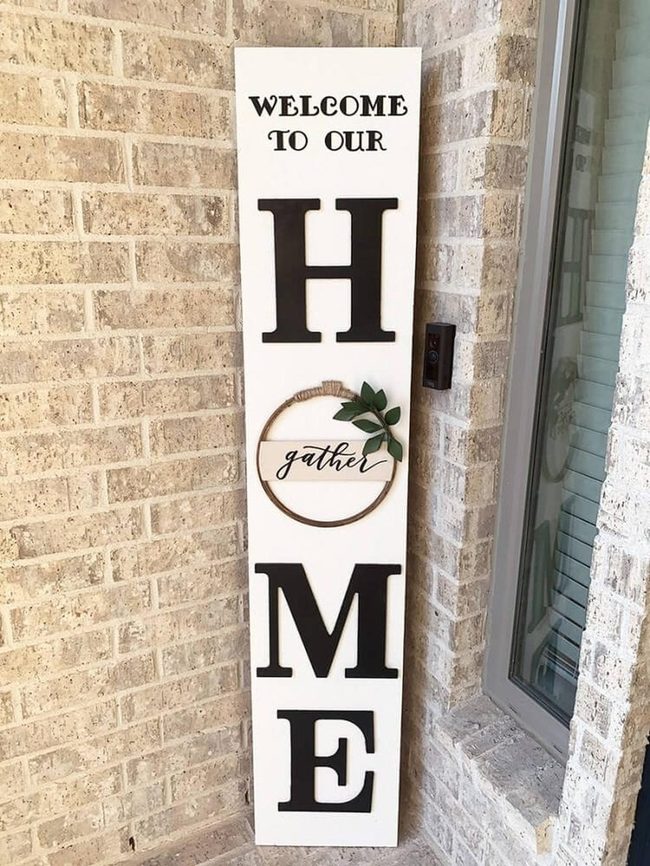 Large Bold Home Sign