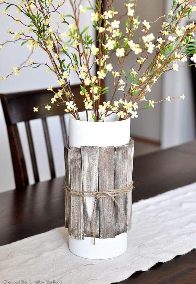 Weathered Wood White Ceramic Branches