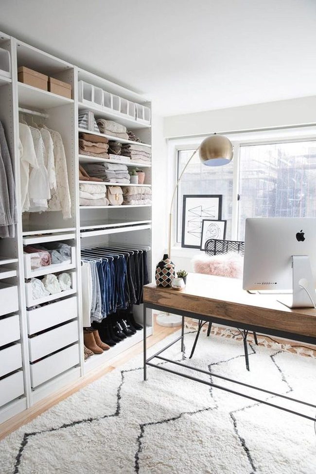 Sunlit Workspace With Pink Accent
