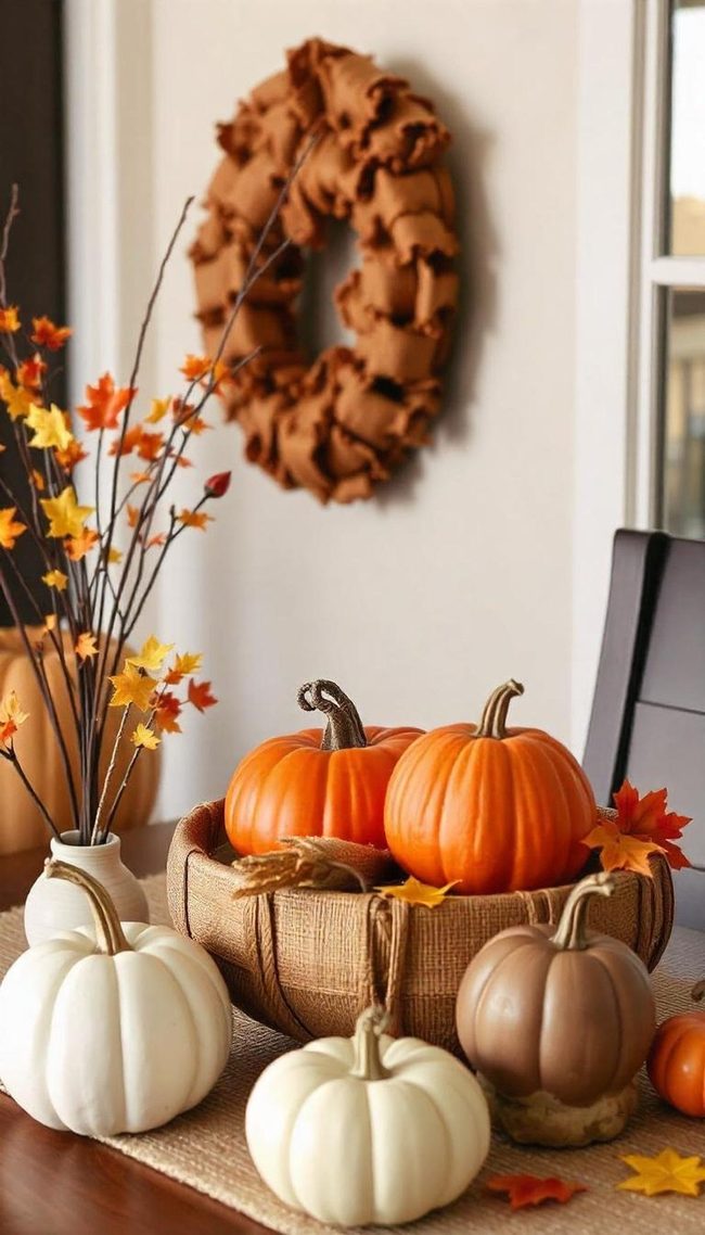 Acorn Wreath In Autumn Browns