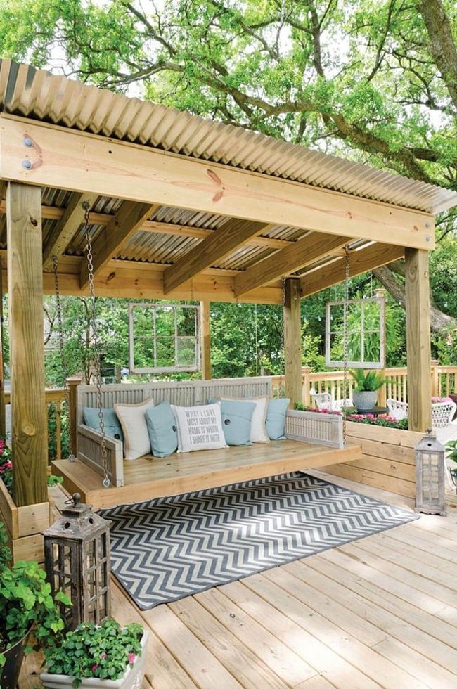 Tropical Canopy Porch Swing