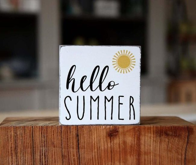 Sunny Yellow Summer Square
