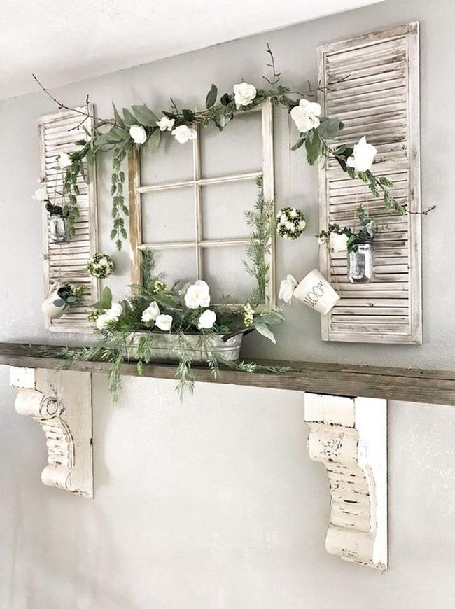 Weathered Window Garden Wall