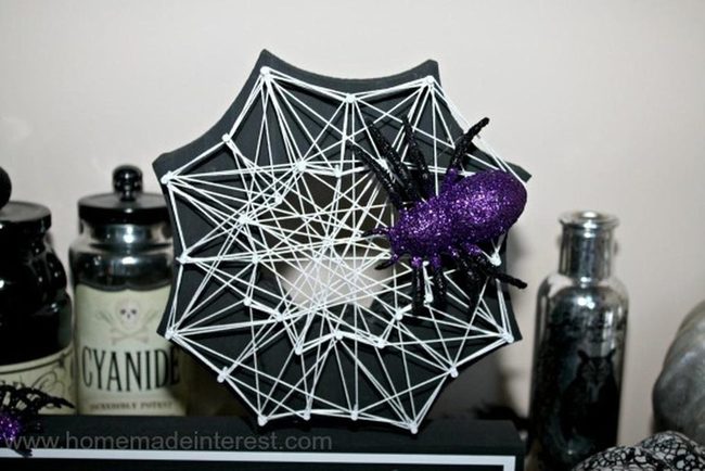 Purple Spider Among Poisoned Bottles