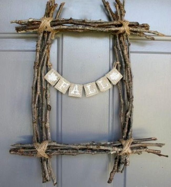 Natural Twine Fall Door Frame