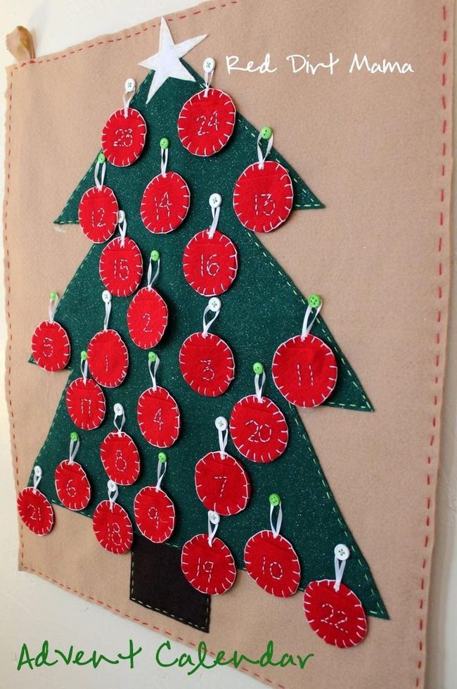 Felt Tree Countdown Numbers