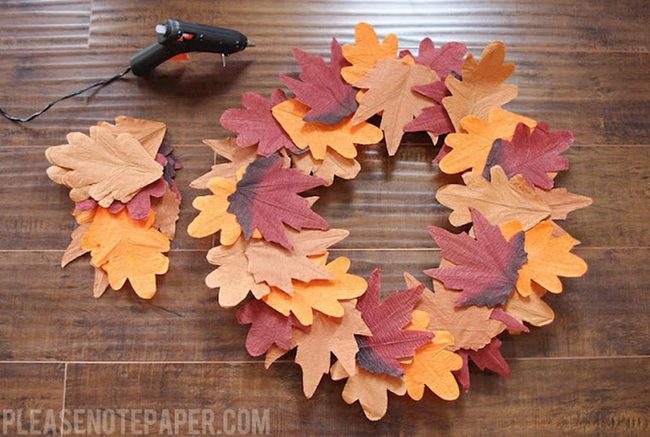 Layered Felt Autumn Circle