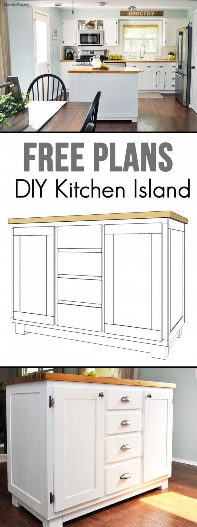 Diy Kitchen Island Step By Step