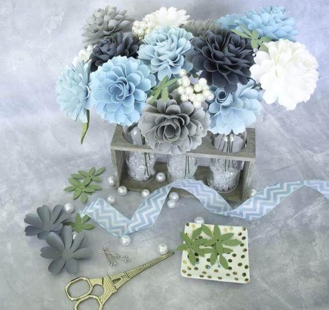 Bright Paper Dahlias Diy
