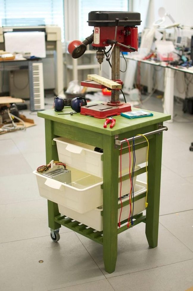 Red Drill Press Workshop