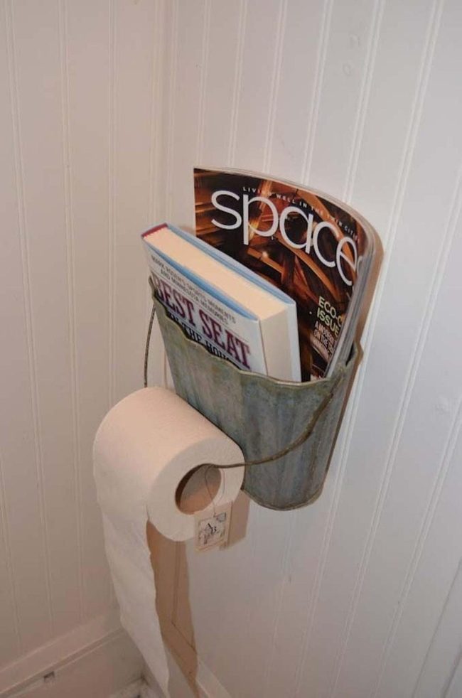 Galvanized Steel Bucket Toilet Paper