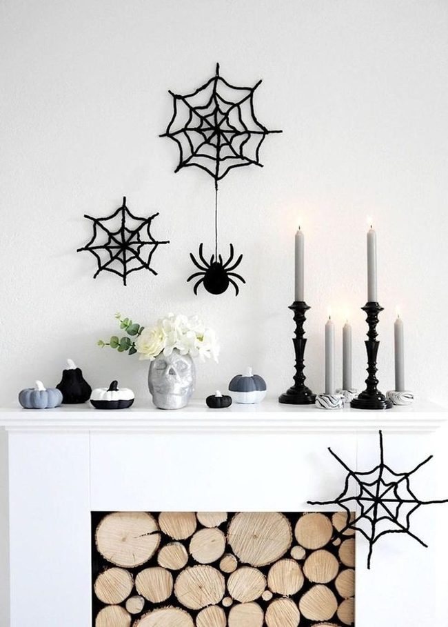Black Webs, White Walls, Refined Spooky