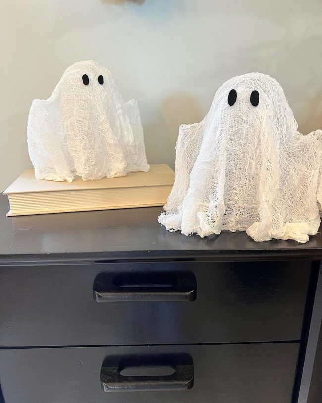 Floating Cheesecloth Ghost Figures