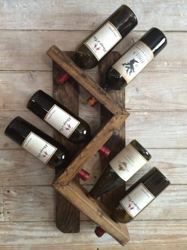 Six Bottle Angled Display