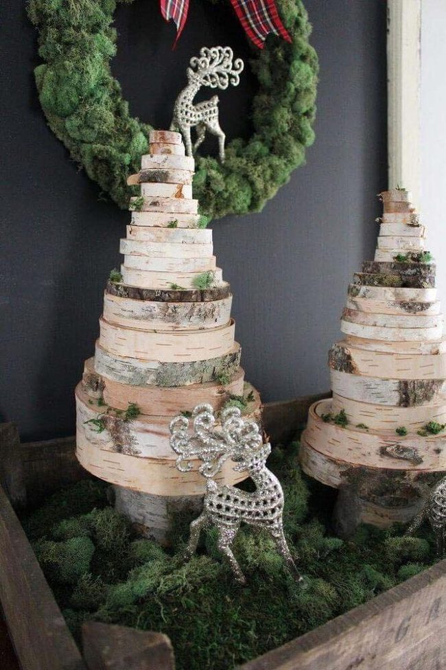 Wood Slice Christmas Tree