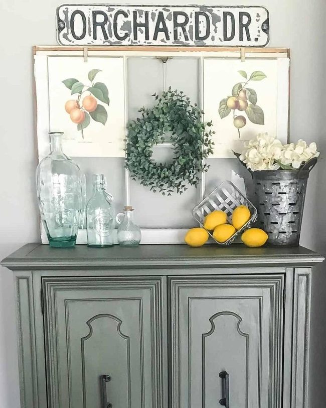 Emerald Wreath On White Frame