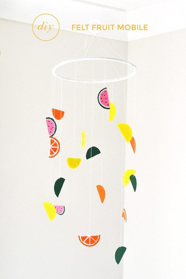 Felt Fruit Slices Float Overhead