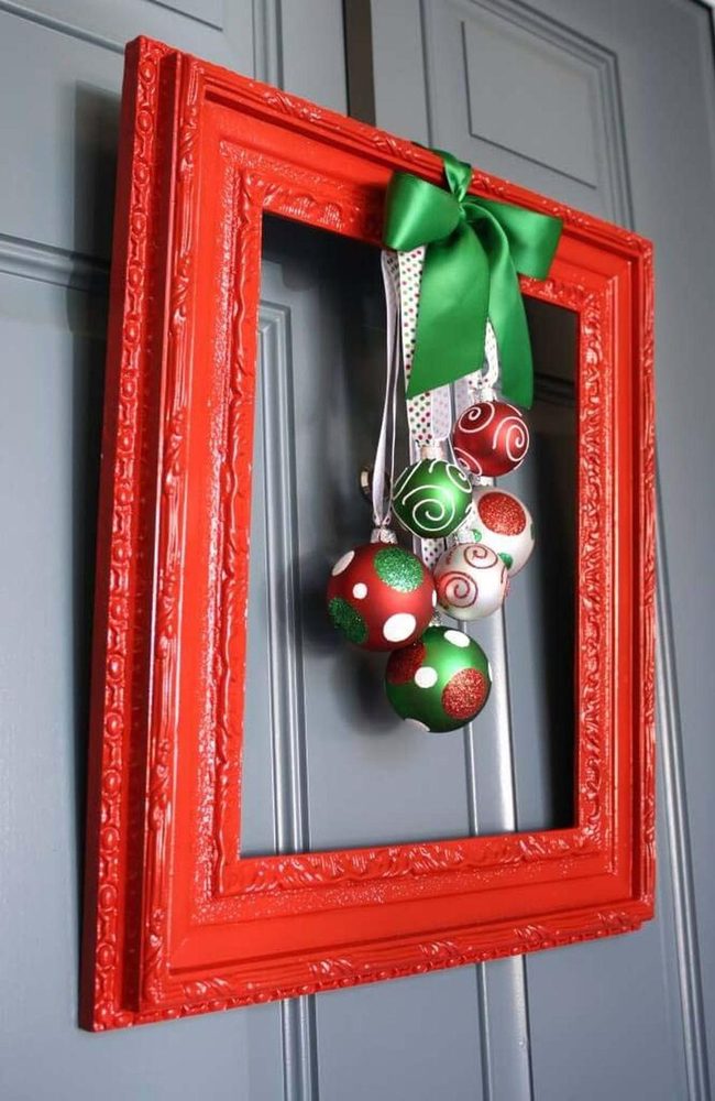 Red Paint Splashed Holiday Door