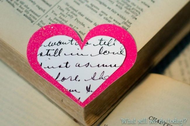 Black Ink Pink Glitter Hearts