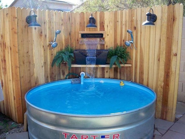 Metal Tank Backyard Pool