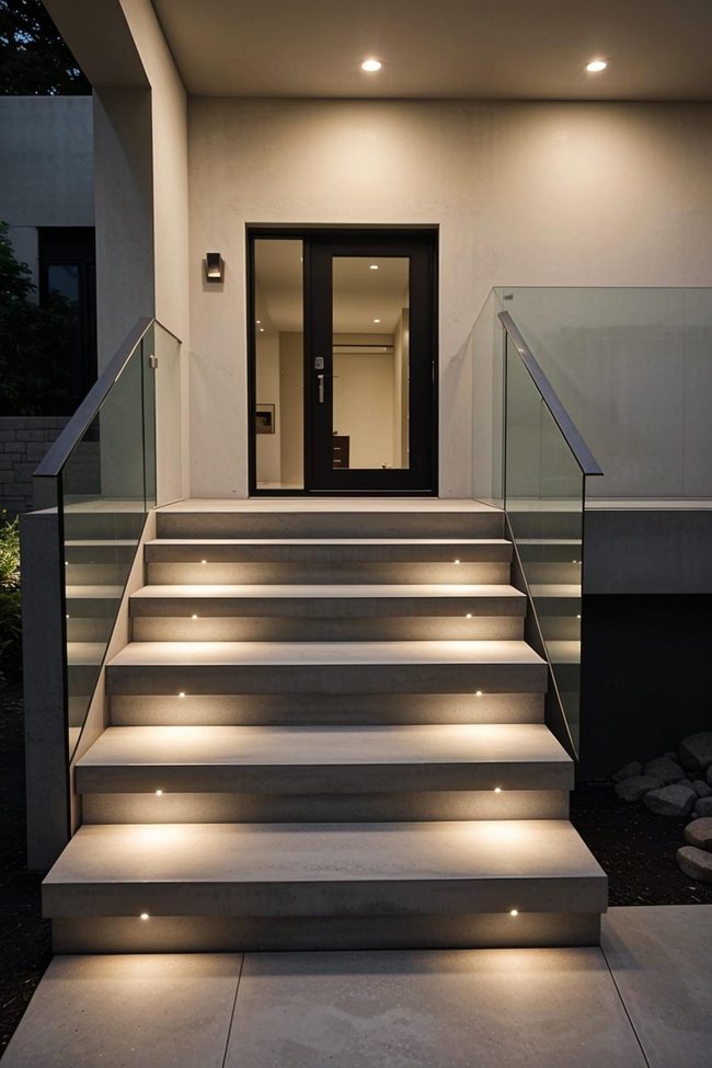 Floating Concrete Steps Light