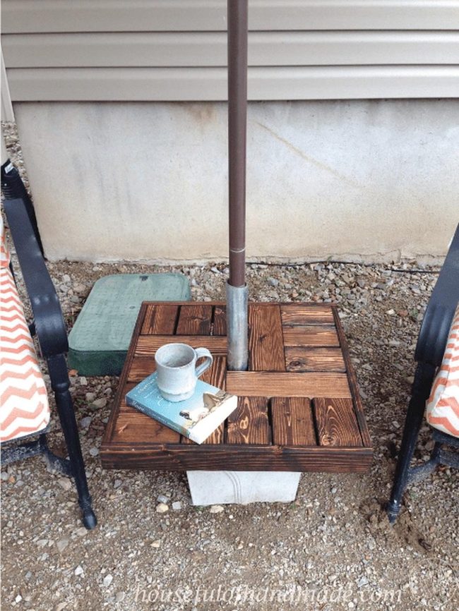 Orange Chevron Outdoor Seating