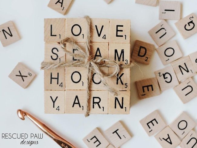 Copper Hook Meets Wooden Words