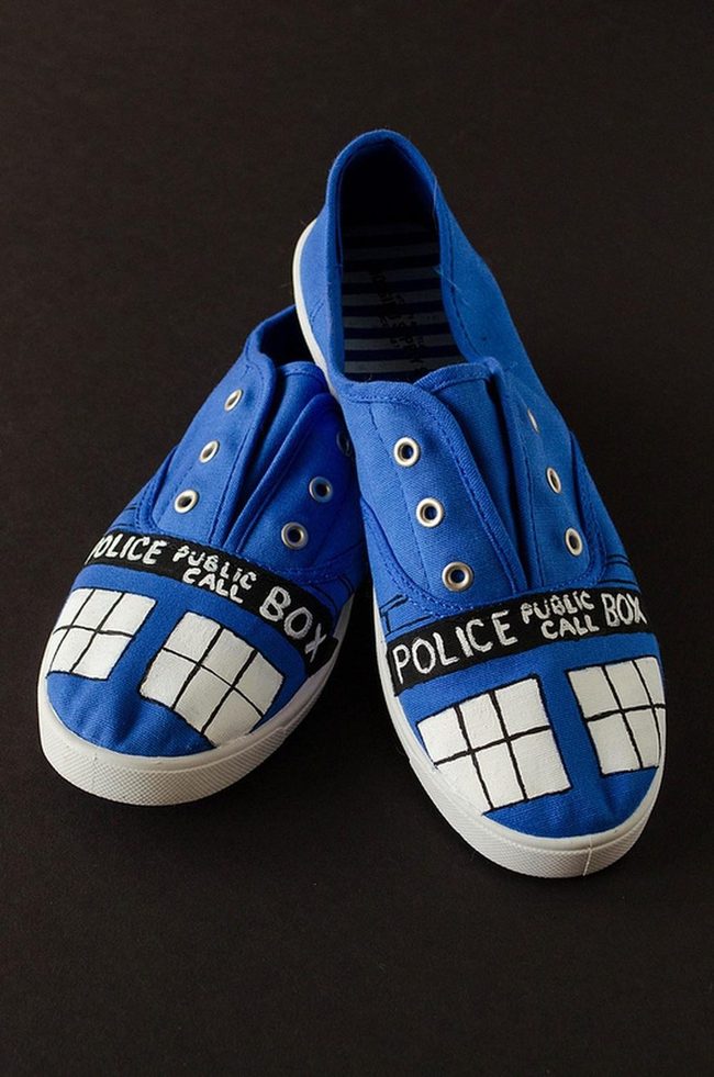 Blue Canvas Sneaker Statement