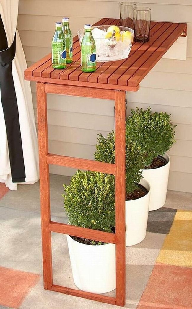 Treated Wood Standing Bar