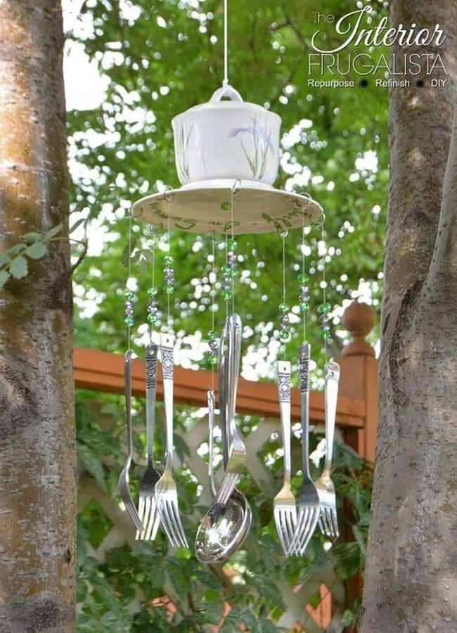 Tinkling Silverware Garden Chime