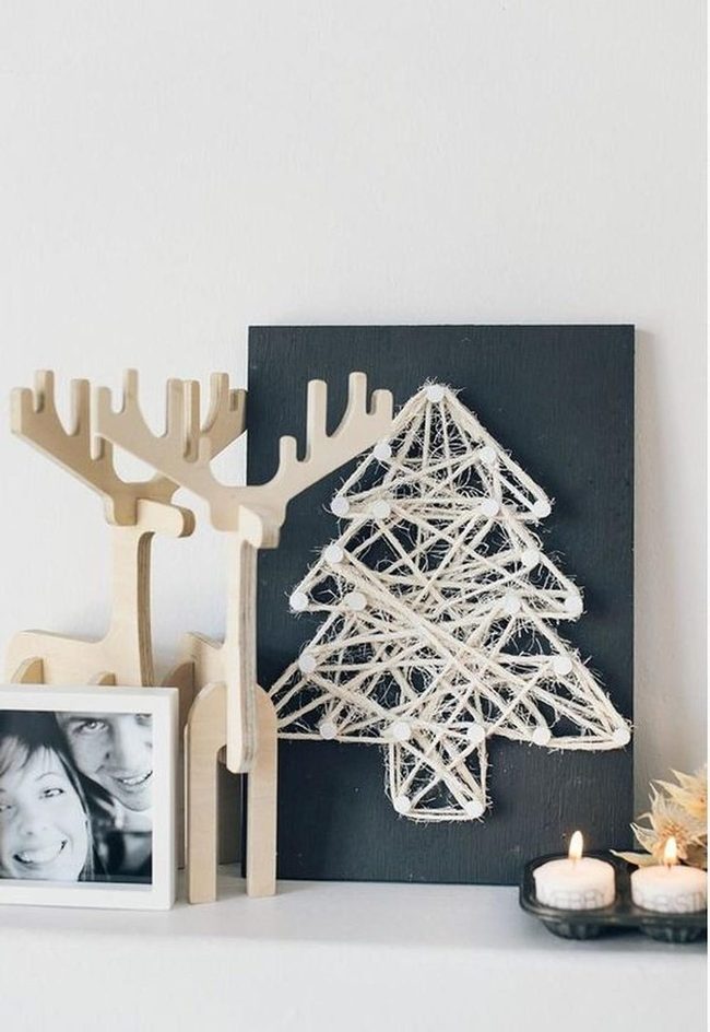 Light Wood Reindeer Corner