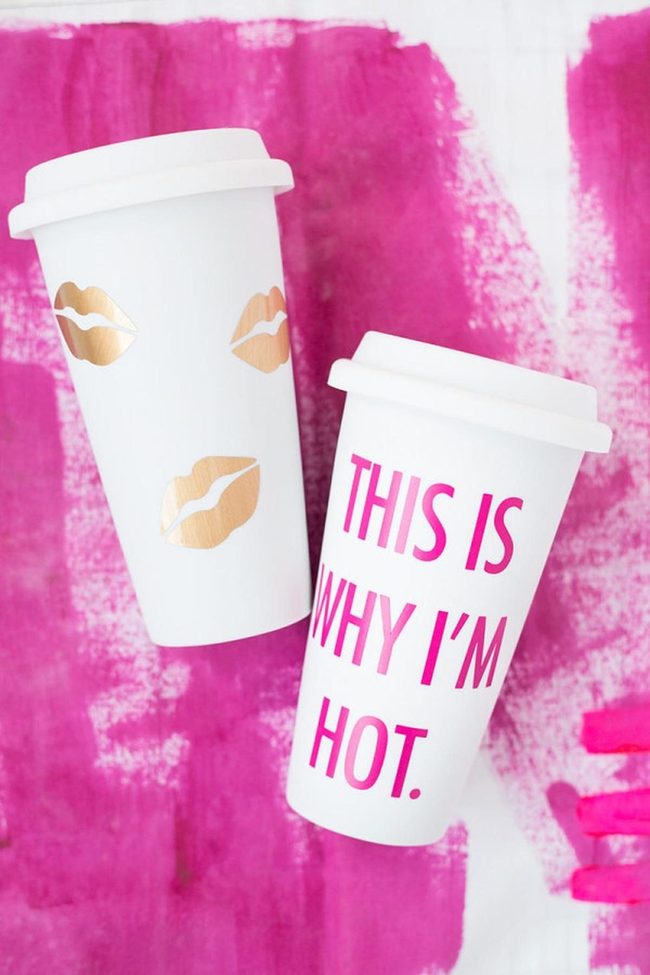 Pink Letters Bold Statement Cup