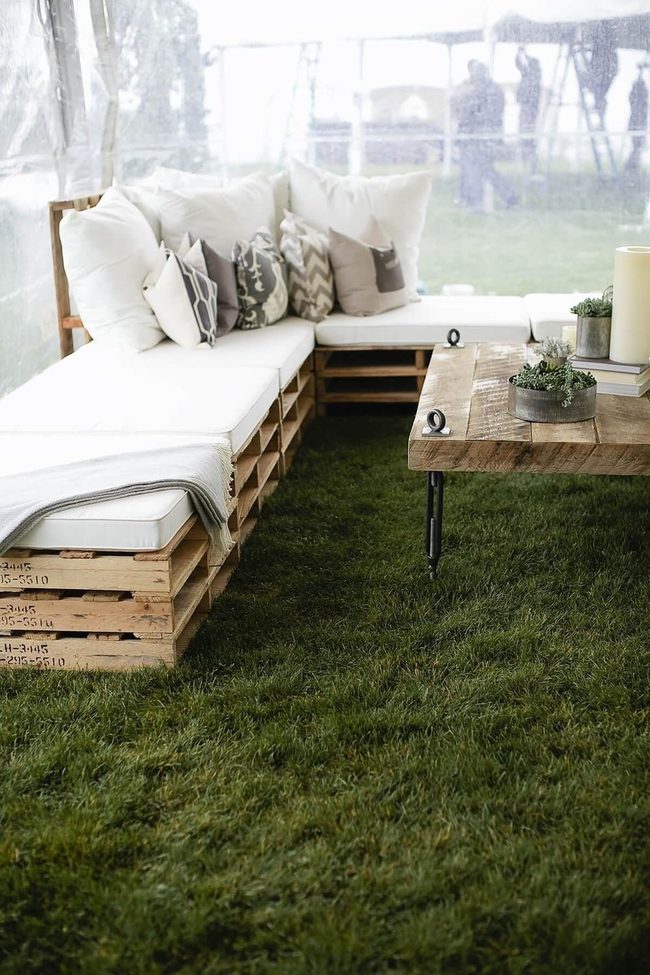Jewel Cushions Meet Weathered Wood