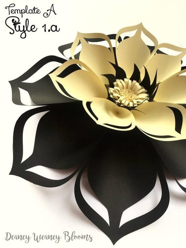 Geometric Paper Blooms Wall Art