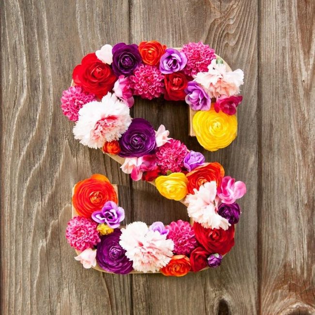 Floral S Letter With Vibrant Blooms